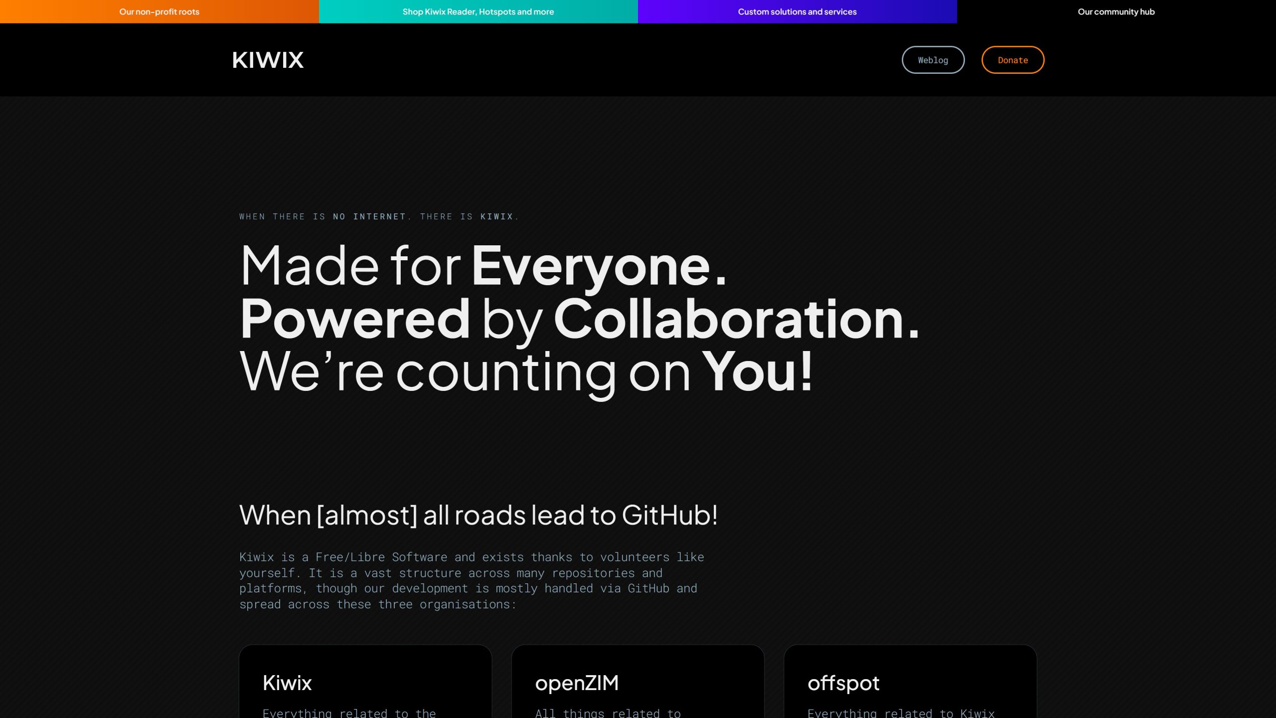 Kiwix Contribution Site