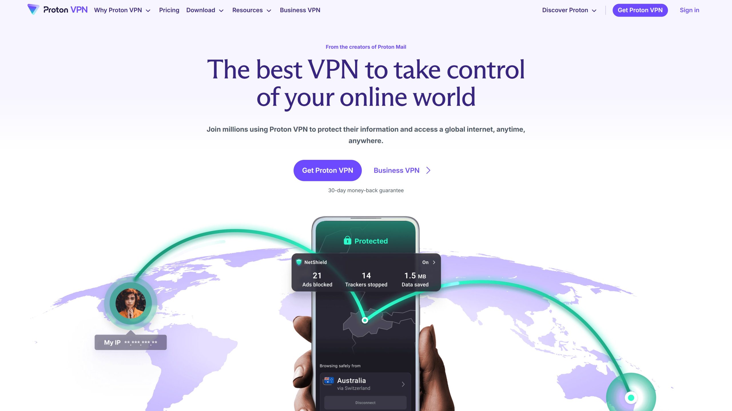 Proton VPN website