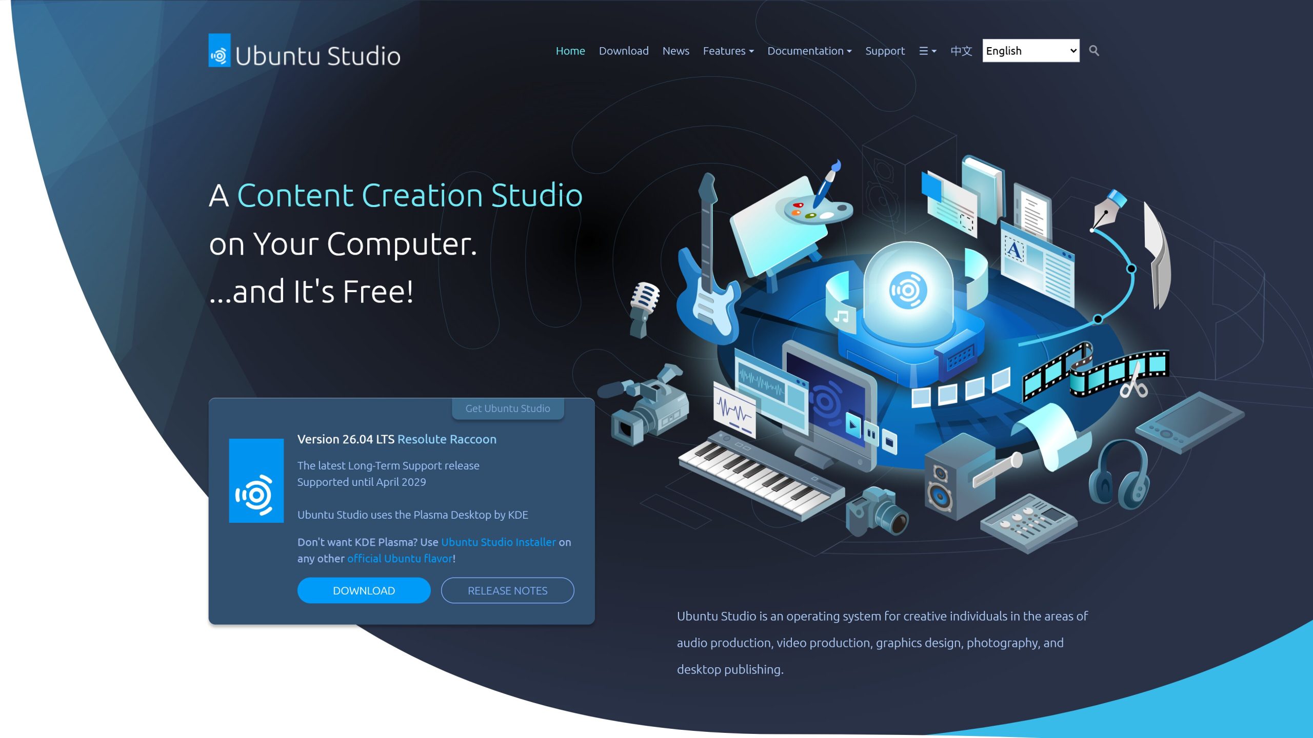 Ubuntu Studio Official Page