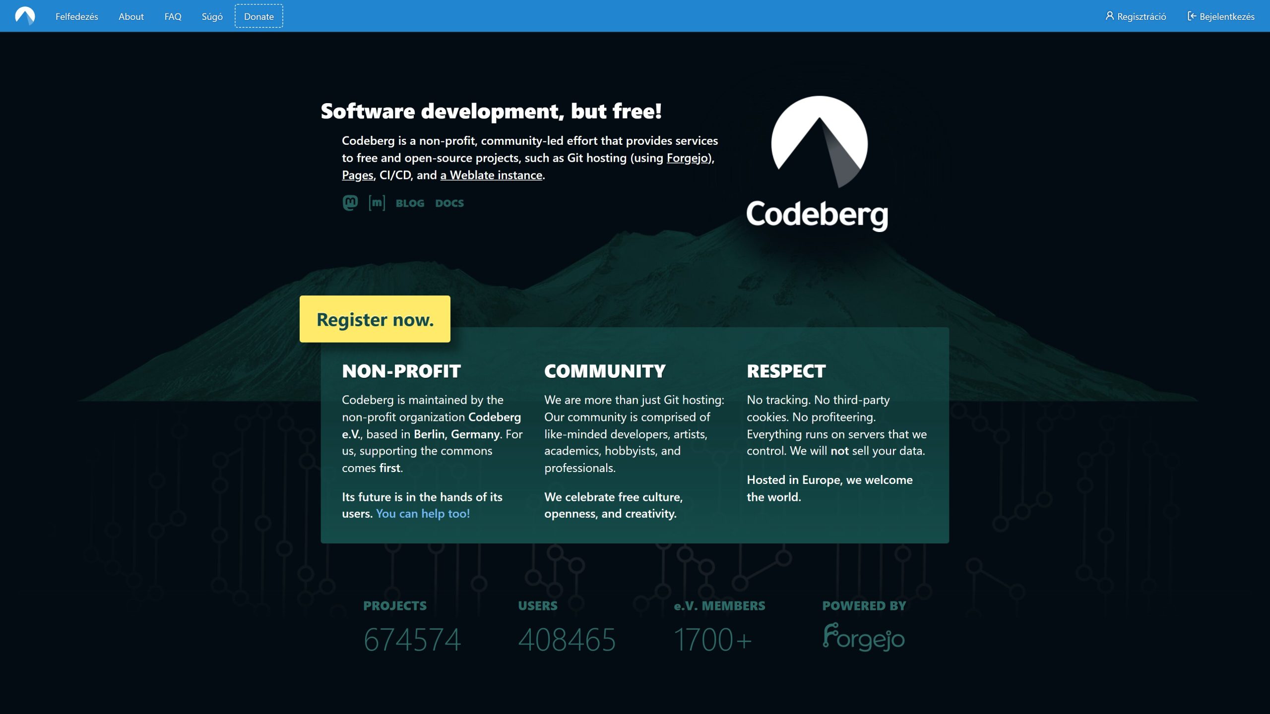 CodeBerg website