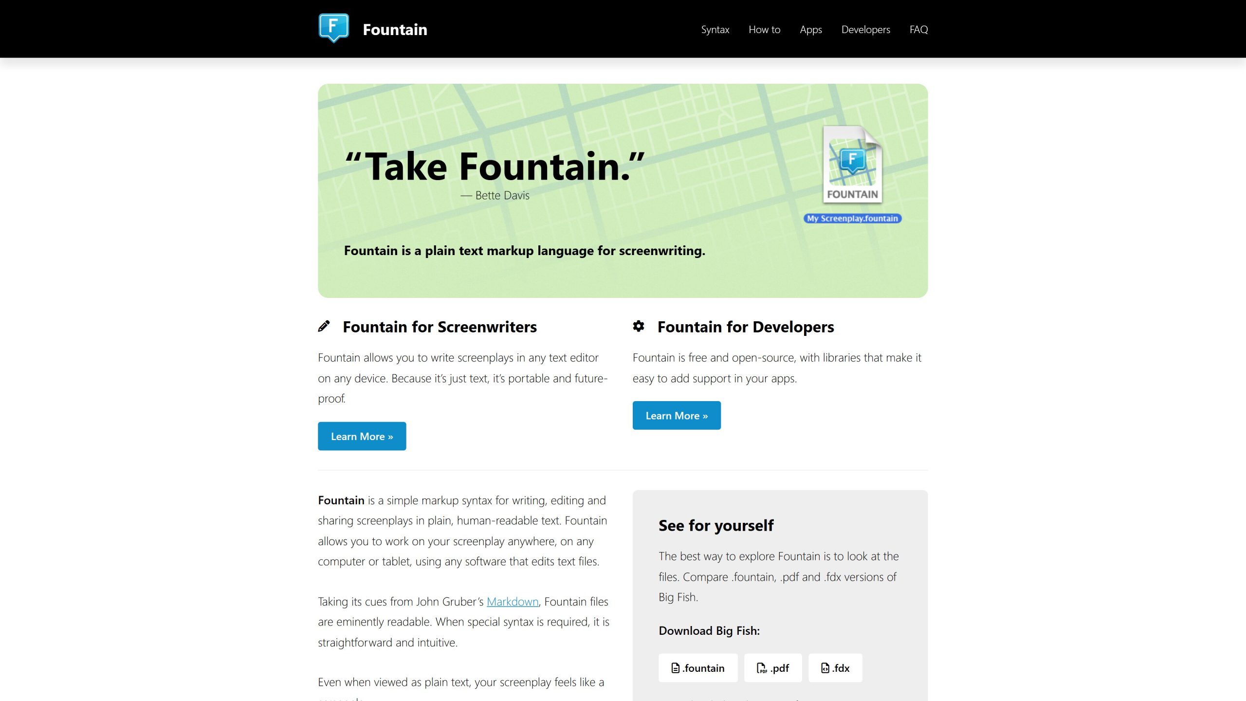 Fountain Official Page